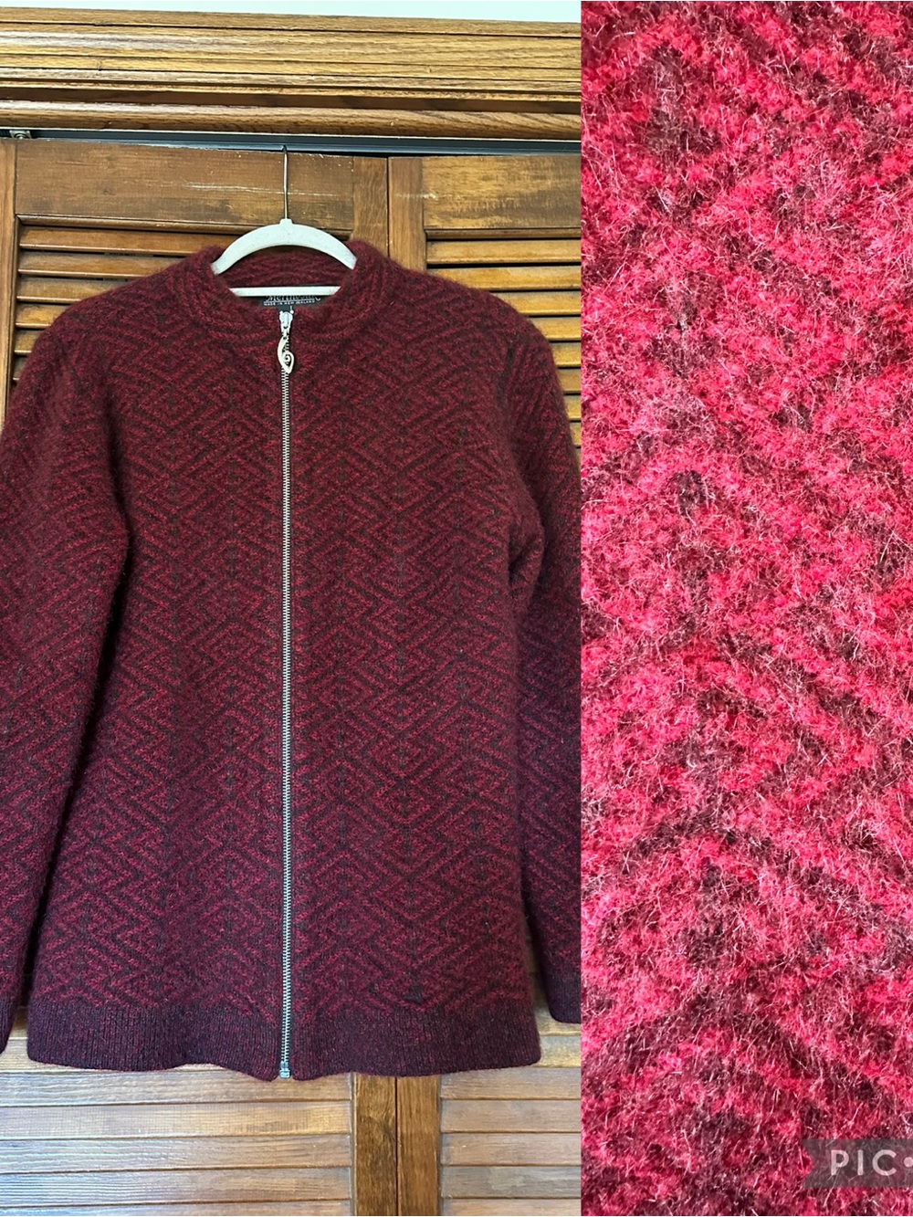 Merinosilk New Zealand Soft Zip Sweater Jacket in merino wool, possum fur & silk